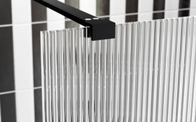 Fluted Glass Wetroom Panels