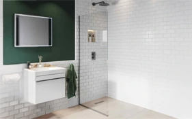Grey Wetroom Screens