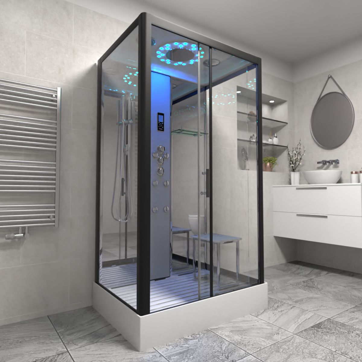 hydro-massage showers