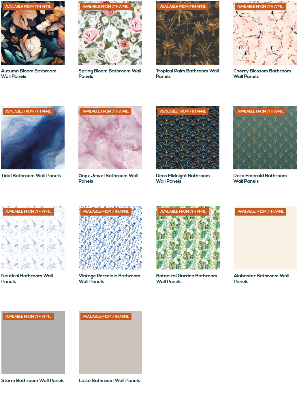 New Showerwall Acrylic Finishes for 2026