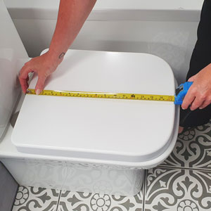 measure toilet seat