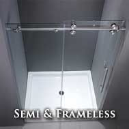 Semi Frameless Sliding shower doors
