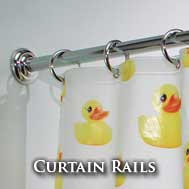 shower curtain rails
