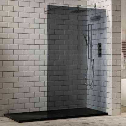 Smoked Glass Wetroom Glass Panels