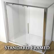 standard sliding shower doors