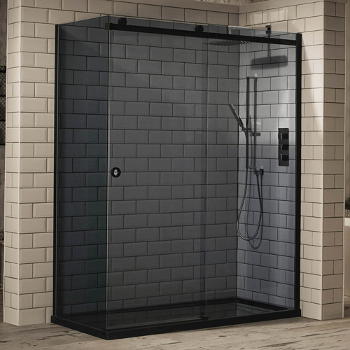 Smoked Glass Sliding Shower doors