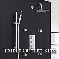 Triple outlet concealed showers