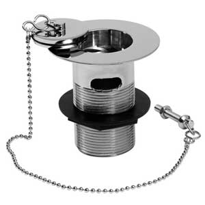 SINK WASTE WITH PLUG & CHAIN 12" 
