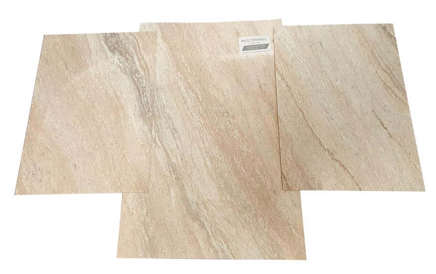 Multipanel Sandstone vs Wetwall byzantine Marble