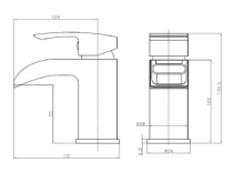 Termond Mono Cloakroom Basin Mixer