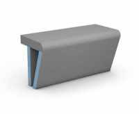 wedi Sanoasa Tileable Bench 3 - Curved - 900mm