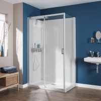 Kinedo Kinemagic Design 1400 x 700mm Corner Sliding Door Shower Pod