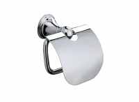 Genoa Toilet Roll Holder with Flap - Chrome - Origins Living