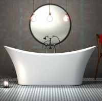 Charlotte Edwards Harrow 1700 x 700mm Modern Freestanding Bath