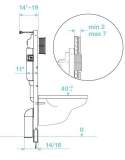 Scudo Wall Hung Toilet Fixing Frame and Cistern