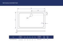 Kudos Kstone 1200 x 800mm Offset Quadrant Shower Tray