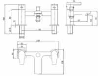 Galston Mono Basin Tap & Push Waste - Highlife Bathrooms