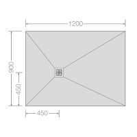 Jackoboard Tileable Shower Tray With Integrated Drainage 1800 x 900mm