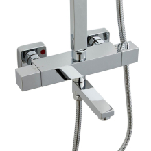 Jaquar Laguna Shower Kit Fixed Head & Hand Set in Matt Black