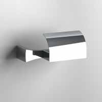 S7 Chrome Toilet Roll Holder with Flap