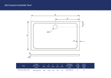 Kudos Kstone 1000 x 1000mm Quadrant Anti-Slip Shower Tray