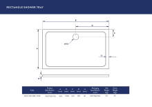 Kudos Kstone 1000 x 900mm Offset Quadrant Anti-Slip Shower Tray