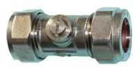 Primaflow QQE chrome plated brass isolating valve 22mm - 5 Pack - economy