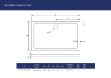 Kudos Kstone 1100 x 760mm Rectangular Anti-Slip Shower Tray - Corner Waste