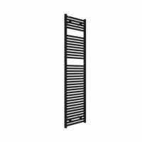 Tissino Hugo2 1652 x 400mm Matt Black Towel Radiator - High BTU Output