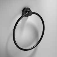 Tecno Project Black Towel Ring - Small - Origins Living