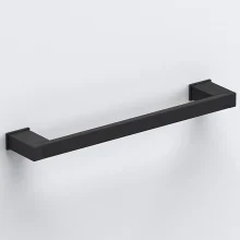 Origins Living S Cube Black 350mm Towel Rail