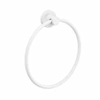 Tecno Project White Towel Ring - Small
