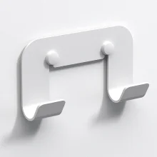 Origins Living Quick Matt White Double Robe Hook