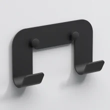 Origins Living Quick Matt Black Double Robe Hook