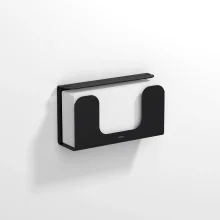 Origins Living Tecno Project Brushed Brass Toilet Roll Holder with Cover