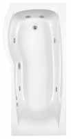 Overberg DOUBLECAST 1700 x 700/850mm P Shape Shower Bath Pack