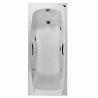 Carron Imperial - Carronite - Whirlpool Bath with Twin Grips - 1700 x 700