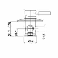 Sagittarius Ergo 4 Hole Bath Filler Tap