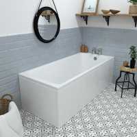 Synergy Slipper 1750mm White Freestanding Bath