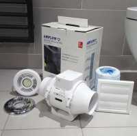 Airflow Aventa AV100T+L LED Ceiling Extractor Fan Light Shower Kit