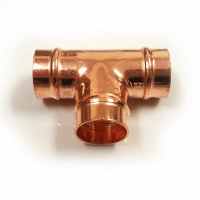 22mm - Equal Tees - Single -  Copper Solder Ring