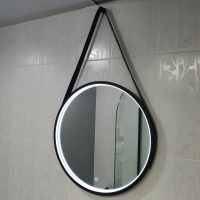 HIB Solstice 80 Black Illuminated LED Bathroom Mirror 