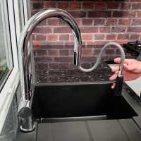 Ingleton Chrome Pull Out Kitchen Sink Mixer Tap