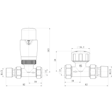 Abacus Ultima Traditional Angled Radiator Valve Chrome