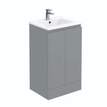Halite 500mm Matt Grey Waterproof Vanity Unit with Basin