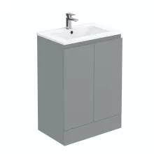Halite 600mm Matt Grey Waterproof Vanity Unit with Basin