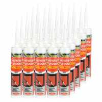 Box Of 25 - Everbuild General Purpose Clear Silicone Sealant