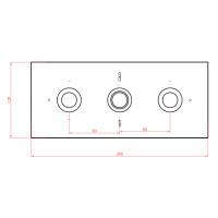 Ergo Manual Concealed Shower Valve - Single Outlet - Sagittarius 