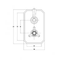 RAK Washington Concealed Thermostatic Valve Single Outlet