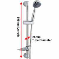ASP Shower Riser Rail Inc Shower Hand Set & Hose - 13011